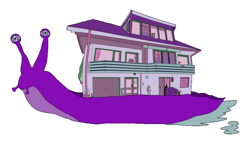 Logo: Schnecke mit Haus